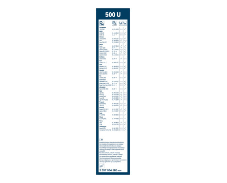 Bosch wiper Twin 500U - Length: 500 mm - single wiper front, Image 3