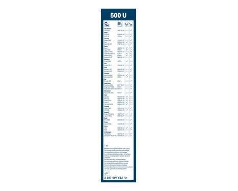 Bosch wiper Twin 500U - Length: 500 mm - single wiper front, Image 7