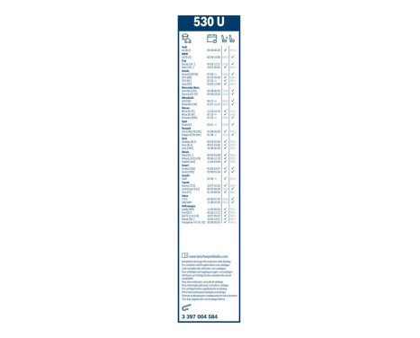 Bosch wiper Twin - 530U - Length: 530 mm - single front wiper, Image 11