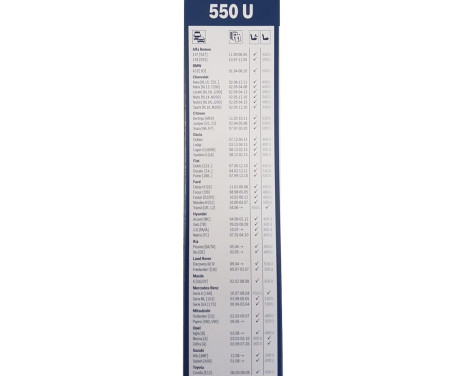 Bosch wiper Twin 550U - Length: 550 mm - single front wiper, Image 2