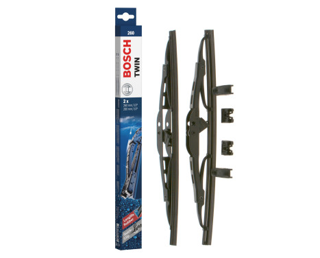 Bosch wipers Twin 260 - Length: 260/260 mm - set of front wiper blades