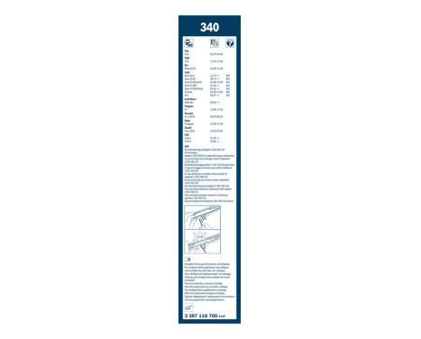 Bosch wipers Twin 340 - Length: 340/340 mm - set of wiper blades for, Image 7