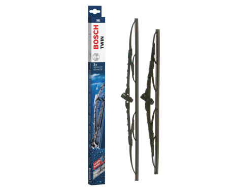 Bosch wipers Twin 361 - Length: 500/400 mm - set of wiper blades for