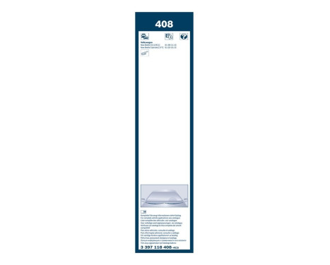Bosch wipers Twin 408 - Length: 530/530 mm - set of wiper blades for, Image 7