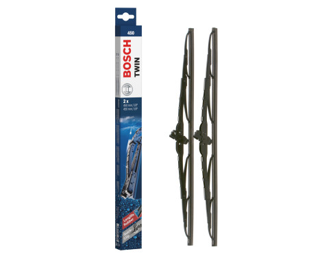 Bosch wipers Twin 450 - Length: 450/450 mm - set of wiper blades for