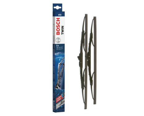 Bosch wipers Twin 472 - Length: 425/380 mm - set of front wiper blades, Image 2