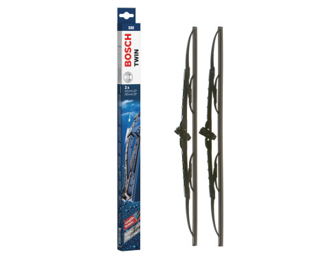 Bosch wipers Twin 500 - Length: 500/500 mm - set of wiper blades for