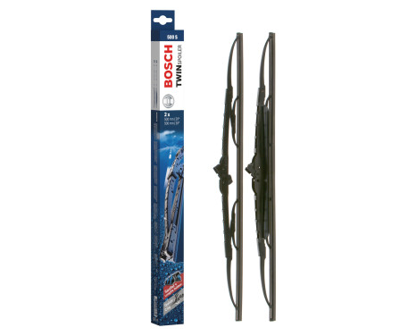 Bosch wipers Twin 500S - Length: 500/500 mm - set of wiper blades for