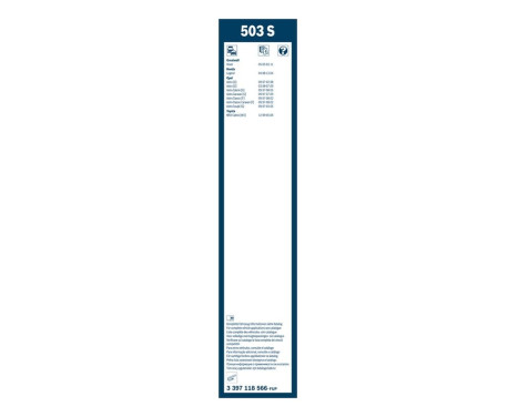 Bosch wipers Twin 503S - Length: 500/475 mm - set of front wiper blades, Image 7