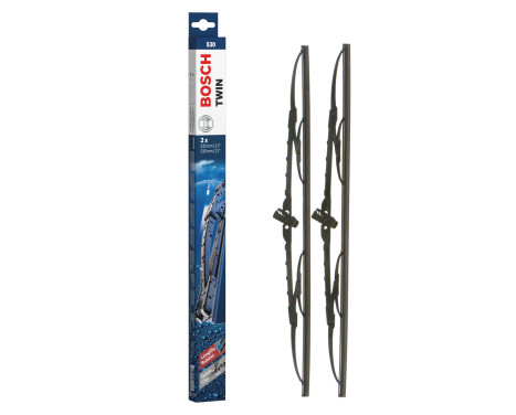 Bosch wipers Twin 530 - Length: 530/530 mm - set of wiper blades for