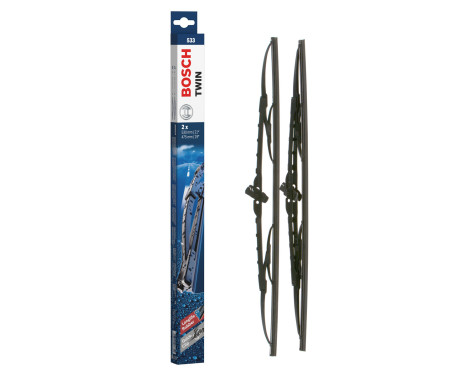 Bosch wipers Twin 533 - Length: 530/475 mm - set of wiper blades for