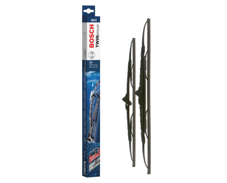 Bosch wipers Twin 533S - Length: 530/475 mm - set of front wiper blades