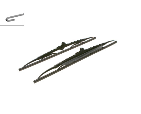 Bosch wipers Twin 533S - Length: 530/475 mm - set of front wiper blades, Image 4