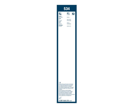 Bosch wipers Twin 534 - Length: 530/380 mm - set of wiper blades for, Image 7