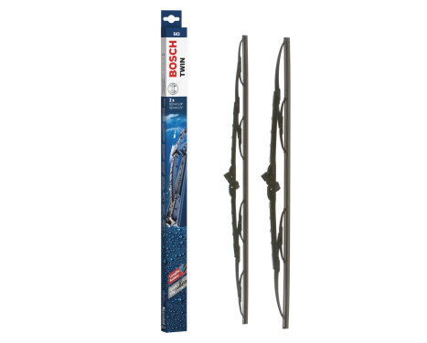Bosch wipers Twin 543 - Length: 600/530 mm - set of front wiper blades