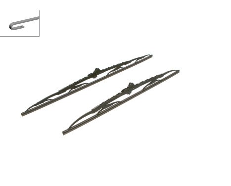 Bosch wipers Twin 543 - Length: 600/530 mm - set of front wiper blades, Image 4