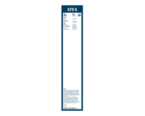 Bosch wipers Twin 575S - Length: 575/575 mm - set of front wiper blades, Image 7
