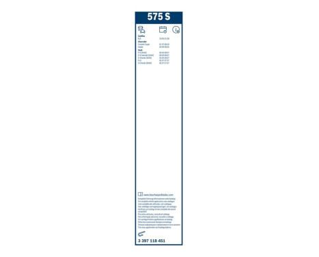 Bosch wipers Twin 575S - Length: 575/575 mm - set of front wiper blades, Image 10