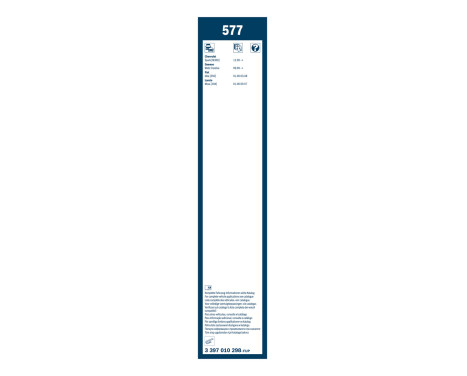 Bosch wipers Twin 577 - Length: 575/380 mm - set of front wiper blades, Image 3