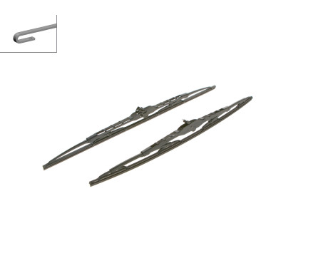 Bosch wipers Twin 582S - Length: 550/530 mm - set of front wiper blades, Image 4