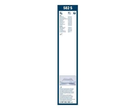 Bosch wipers Twin 582S - Length: 550/530 mm - set of front wiper blades, Image 7