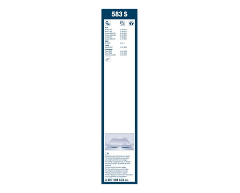 Bosch wipers Twin 583S - Length: 530/530 mm - set of front wiper blades, Image 7