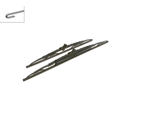 Bosch wipers Twin 607S - Length: 600/475 mm - set of front wiper blades, Image 4