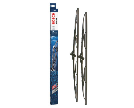 Bosch wipers Twin 608 - Length: 600/550 mm - set of wiper blades for