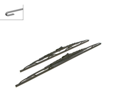 Bosch wipers Twin 608S - Length: 600/550 mm - set of front wiper blades, Image 5