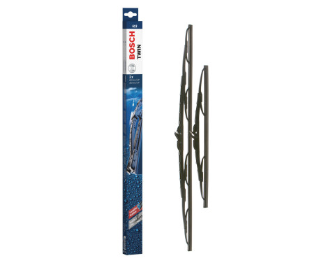 Bosch wipers Twin 613 - Length: 600/350 mm - set of wiper blades for