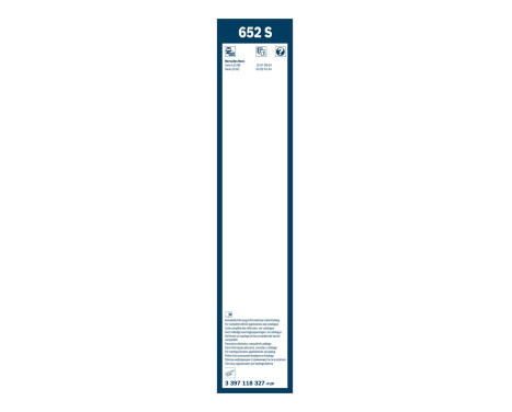 Bosch wipers Twin 652S - Length: 650/575 mm - set of front wiper blades, Image 3