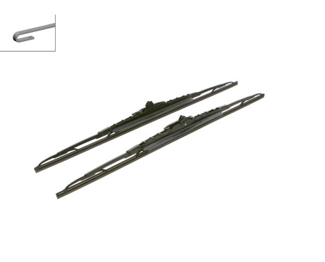 Bosch wipers Twin 657S - Length: 650/650 mm - set of front wiper blades, Image 4
