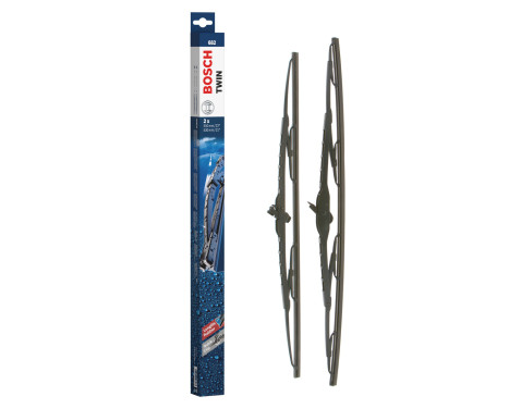 Bosch wipers Twin 682 - Length: 550/530 mm - set of front wiper blades