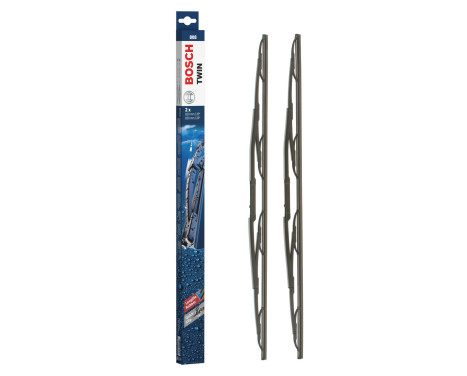 Bosch wipers Twin 808 - Length: 650/650 mm - set of wiper blades for