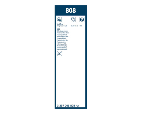 Bosch wipers Twin 808 - Length: 650/650 mm - set of wiper blades for, Image 3