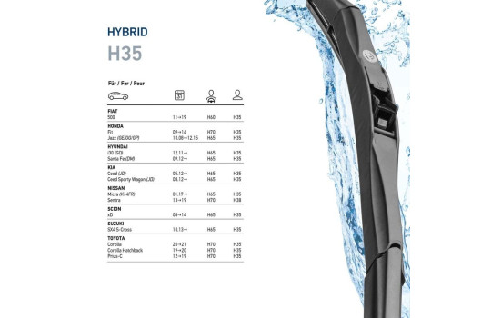 Hybrid windshield wiper 9XW 204 584-141 Hella, Image 7