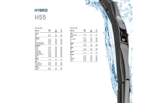 Hybrid windshield wiper 9XW 204 584-221 Hella, Image 7