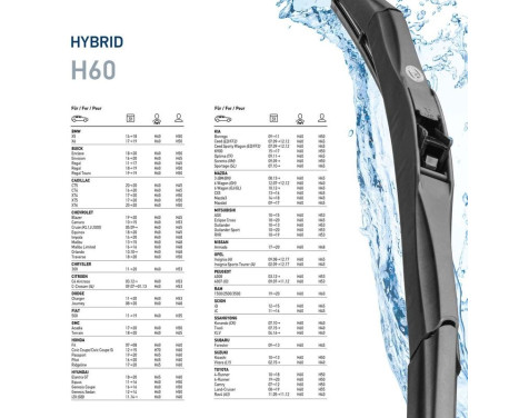 Hybrid windshield wiper 9XW 204 584-241 Hella, Image 7