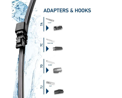 Rear windshield wiper 9XW 358 179-151 Hella, Image 6