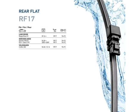 Rear windshield wiper 9XW 358 179-171 Hella, Image 7