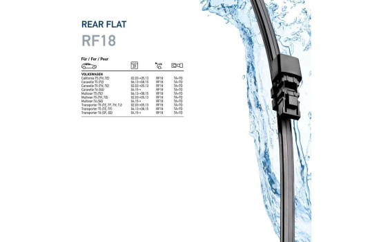 Rear windshield wiper 9XW 358 179-181 Hella, Image 7