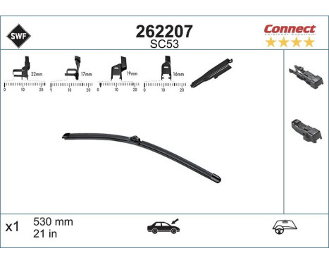SC53 Windshield Wipers for 53CM 262.207 SWF
