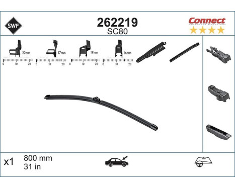 SC80 Windshield Wipers for 80CM 262.219 SWF