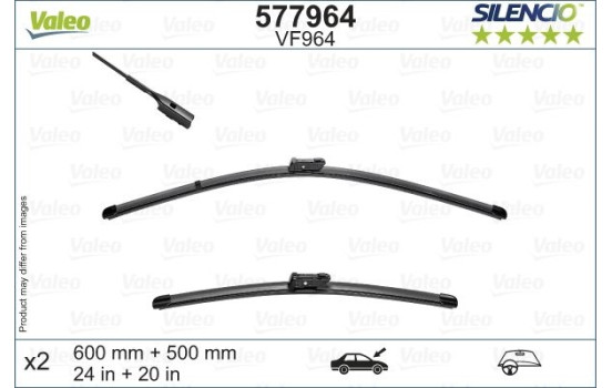 Windscreen wiper VF964 577964 Valeo, Image 2