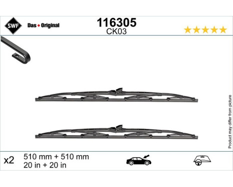 Windshield wiper 116305 SWF, Image 2