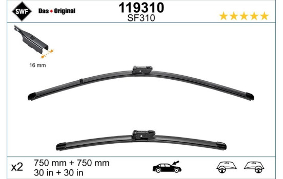 Windshield wiper 119310 SWF