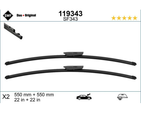 Windshield wiper 119343 SWF
