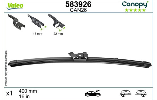 Windshield wiper 583926 Valeo
