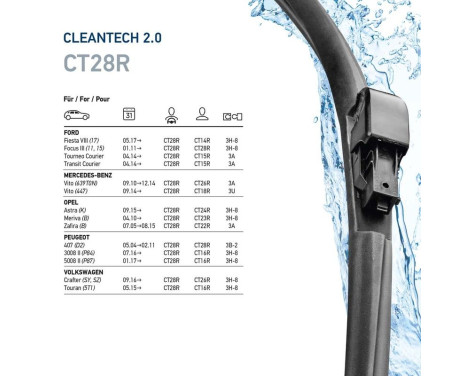Windshield wiper CLEANTECH 9XW 358 061-281 Hella, Image 7