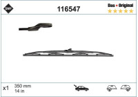 Windshield wiper DAS ORIGINAL REAR 116547 SWF